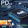 Universal-GaN-45-W-USB-Typ-C-PD3.0-Ladegerät mit mehreren Steckern