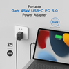 Tragbares Smart GaN 45W USB Typ-C PD3.0 Ladegerät 